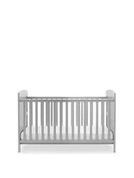 Image of Obaby Grace Cot Bed - Warm Grey