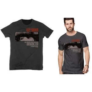 Image of U2 - War Red Rocks Unisex Medium T-Shirt - Black