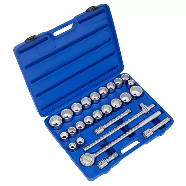 Image of Sealey AK2582 Socket Set 26pc 3/4Sq Drive 12pt WallDrive® - DuoMetric®