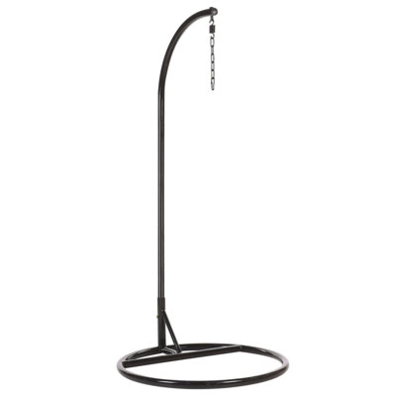 Image of Beliani Hanging Chair Stand Stan Metal Black
