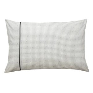 Image of Bedeck of Belfast Light Green Cotton Percale 180 Thread Count 'Navah' Standard Pillow Cases