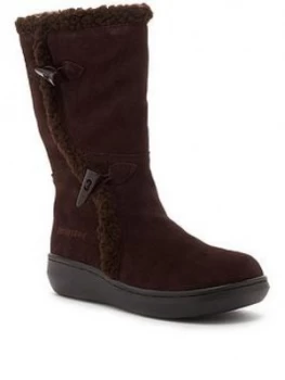 Image of Rocket Dog Slope Calf Boots, Brown, Size 5, Women