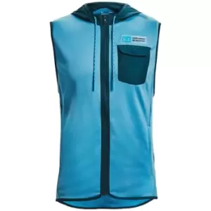Image of Under Armour After Storm Hooded Vest Mens - Blue