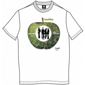 Image of The Beatles Something/Come Together Mens Wht TS: Small