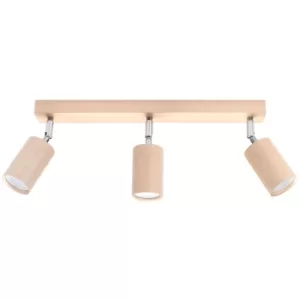 Image of Sollux Ceiling Lamp Berg 3 Wood
