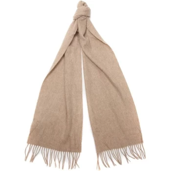 Image of Barbour Lambswool Woven Scarf - Oatmeal