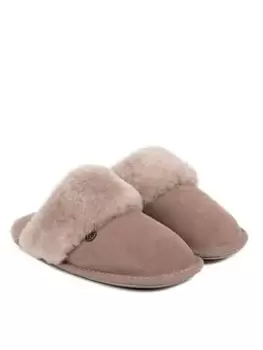 Image of Just Sheepskin Ladies Duchess Sheepskin Slippers - Light Brown, Light Brown, Size 7, Women