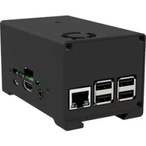 Image of Joy-it RB-STROMPI3-CASE Aluminium housing Compatible with (development kits): Raspberry Pi, StromPi 3 Battery compartment, Detachable GPIO cover, Acti