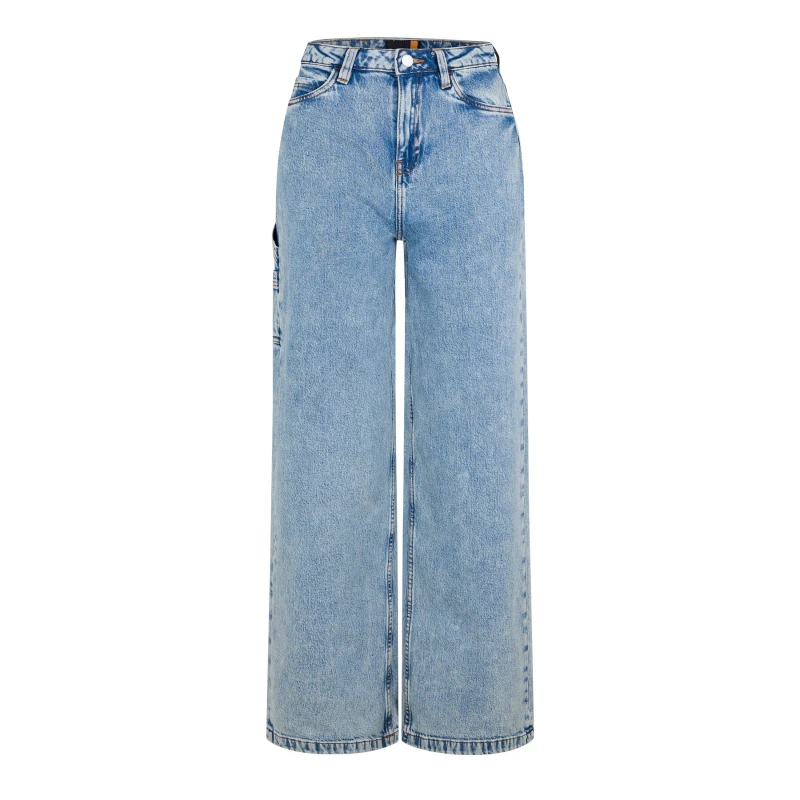 Image of Timberland Womens Denim Carpenter Straight Leg Jeans Salt Coast female 23