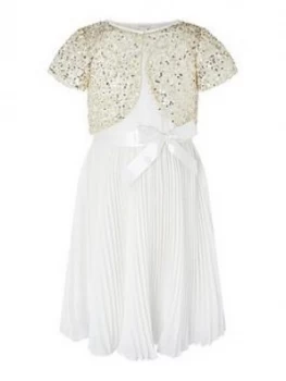 Image of Monsoon Girls Capelle 2 In 1 Cape Dress - Ivory