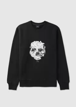 Image of Paul Smith Mens Bunnyskull Sweatshirt In Black