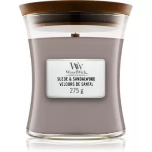 Image of Woodwick Suede & Sandalwood Scented Candle 275g