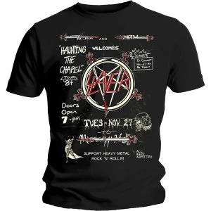 Image of Slayer - Haunting 84 Flier Unisex Medium T-Shirt - Black