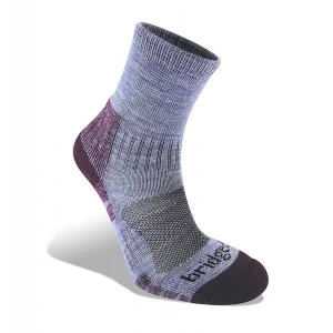 Image of Bridgedale Woolfusion Trail Light Womens Sock Heather and Damson Medium