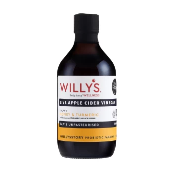 Image of Willy's Honey & Turmeric Apple Cider Vinegar with Black Pepper 500ml