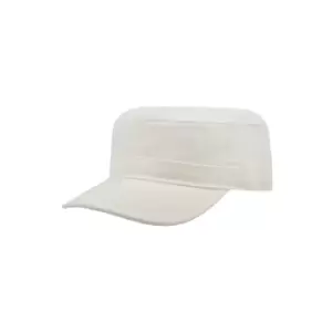 Image of Atlantis Tank Brushed Cotton Military Cap (One Size) (White)