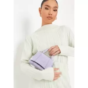 Image of Missguided Curved Base Handle Bag - Purple