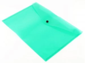 Image of Qconnect Doc Folder Polyprop A4 Green - 12 Pack