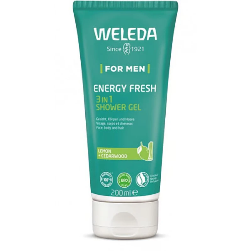 Image of Weleda Mens Energy Fresh 3 in 1 Shower Gel 200ml