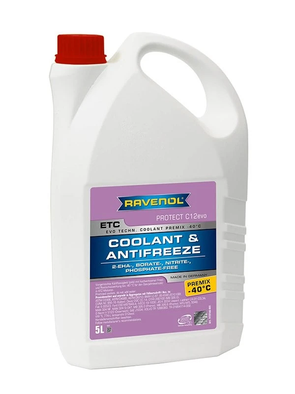 Image of RAVENOL 1410166-005-01-999 Antifreeze violet, VW TL 774-L, Capacity: 5l Antifreeze (1602)
