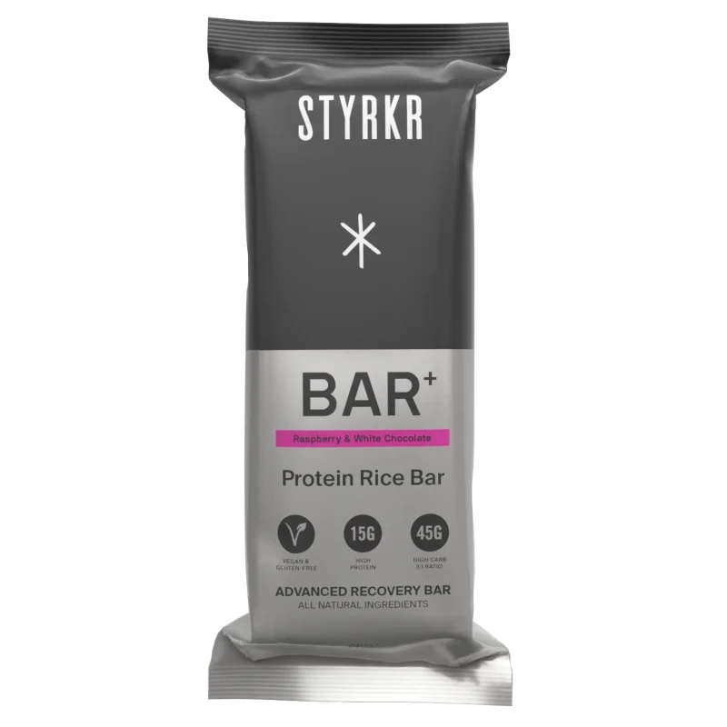 Image of Raspberry, White Chocolate Dietary Supplement Styrkr BAR+ (x12) Noir Unisex TU