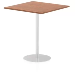 Image of Italia Poseur Table Square 1000/1000 Top 1145 High Walnut