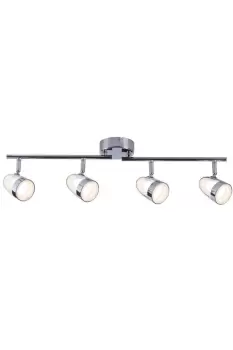 Image of LED Ceiling Bar Spotlight 4 Lights Polished Chrome