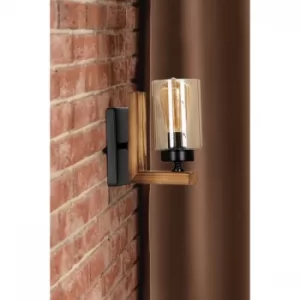 Image of Linda aplik yan?k silindir bal caml? Vintage Wall Lamp