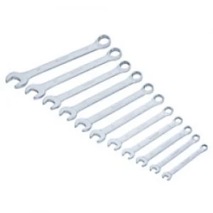 Image of BlueSpot 4111 Combination Spanner Set Chrome Vanadium Nickel Chrome 6 - 19mm Pack of 11