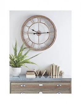 Image of Cox & Cox Weathered Wood Cut Out Clock