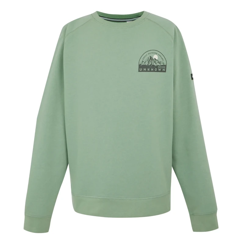Image of Regatta Regatta Men 'Nithsdale' Crewneck Sweatshirt in Green Size: 2X-large Green XXL Male 5063516009184