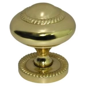 Image of BQ Brass Effect Round Furniture Knob L42mm Pack of 1