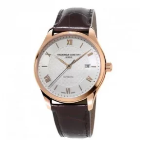 Image of Frederique Constant Classics Mens Rose Gold Plated Watch