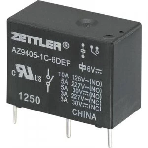 Image of PCB relays 9 Vdc 10 A 1 change over Zettler Electronics