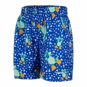 Image of Speedo Corey Croc 11" Watershort Infants Blue/Green/White 1-2 years