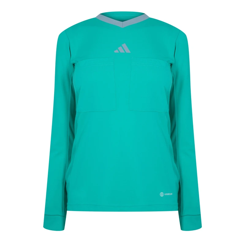 Image of adidas Referee 22 Long Sleeve Shirt Womens - Green Green XS