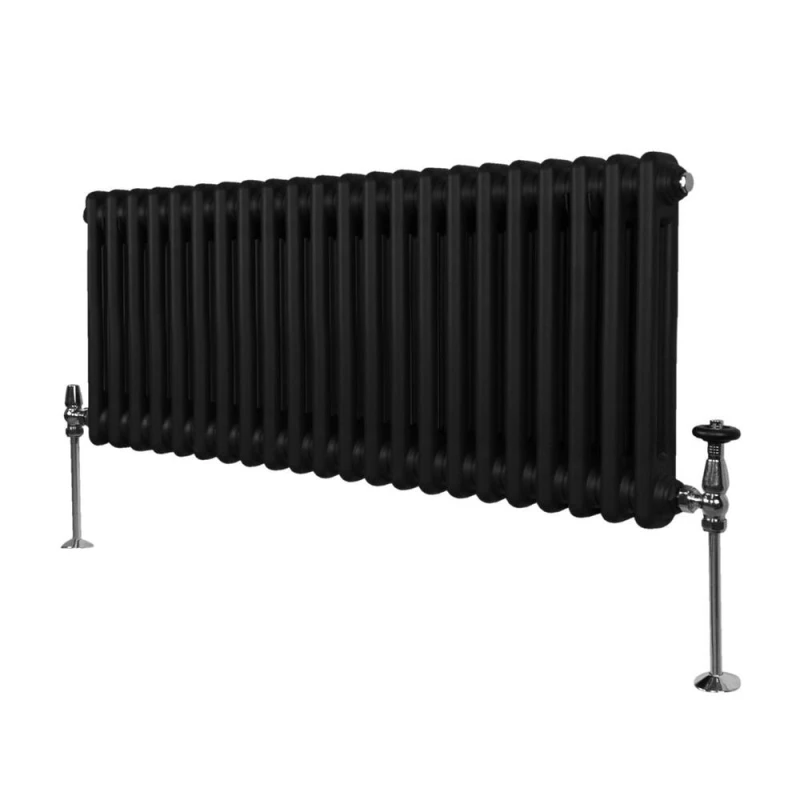 Image of Monstershop Traditional 2 Column Radiator - 300 X 1012Mm - Black 213051