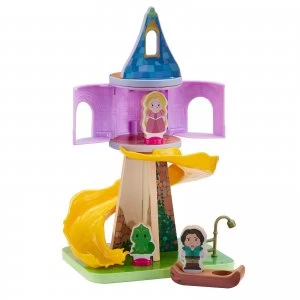 Image of Disney Princess - Wooden Rapunzel's Tower and Figure Playset
