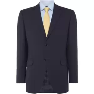 Image of Howick Tailored Tenessee Navy Panama Suit Jacket - Blue