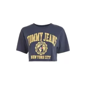 Image of Tommy Jeans New York Super Crop Top - Blue