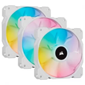 Image of Corsair iCUE SP120 RGB Elite Performance 120mm White Pwm Triple Fan Ki