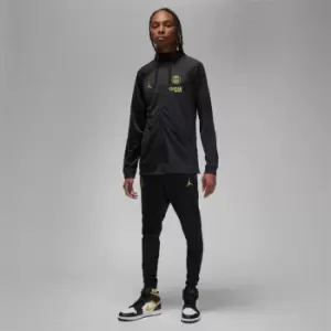 Image of Nike Saint-Germain Strike Fourth Mens Jordan Dri-FIT Hooded Soccer Tracksuit - Black