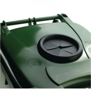 Image of Slingsby Wheelie Bin 360L With Bottle Bank Aperture and Lid Lock Green 377877