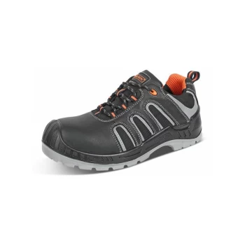 Image of TRAINER S3 NON METALLIC BLK/OR 07 (41) - Click Safety Footwear