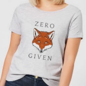 Image of Zero Fox Given Womens T-Shirt - Grey - 5XL