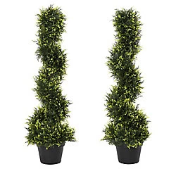 Image of Outsunny Artificial Plant 844-348V01 Green 180 mm x 180 mm x 900 mm
