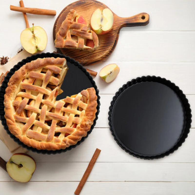 Image of Orsina Set Of Two Non Stick Baking Dishes, Removable Base Baking Pans, Oven Proof Cake Tins In Assorted Sizes