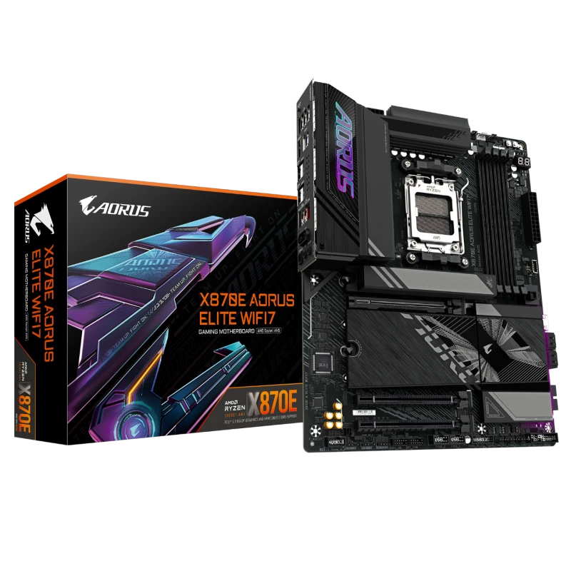 Image of Gigabyte X870E AORUS ELITE WIFI7 AMD Ryzen DDR5 WIFI Motherboard - Socket AM5