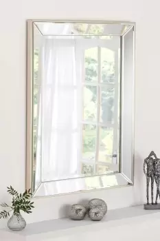 Image of Bevelled Tray Rectangle Mirror 102x74cm