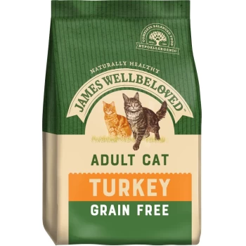 Image of James Wellbeloved Adult Grain Free Turkey Cat Food 300g